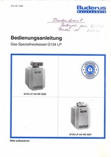 Gas-Spezialheizkessel G134 LP mit HS 3220, ca. 20 Jahre