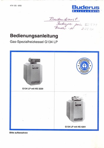 Gas spezialheizkessel g134 - gas-spezialheizkessel, lp