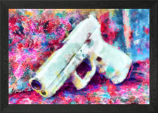 Waffe Gewehr Poster Gerahmtes