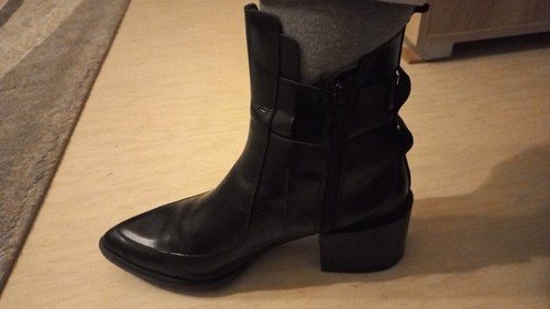 Zara lederstiefeletten - lederstiefeletten, –