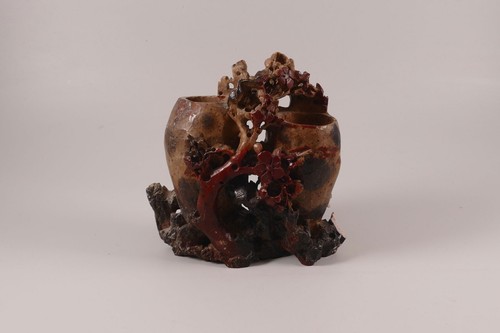 China steinschnitzerei vase - china,