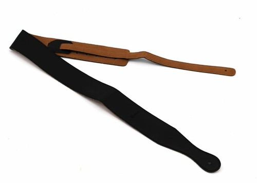 Gitarrengurt black basic leder - gitarrengurt,
