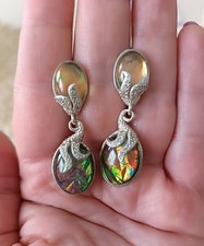 Jugendstil Ohrringe 925 Silber