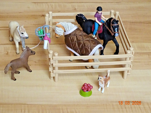 Schleich koppel pferde - -,