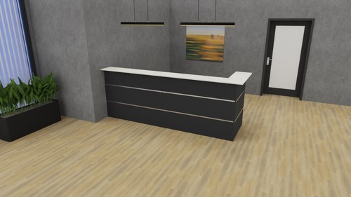Lineare empfangstheke - lineare, /