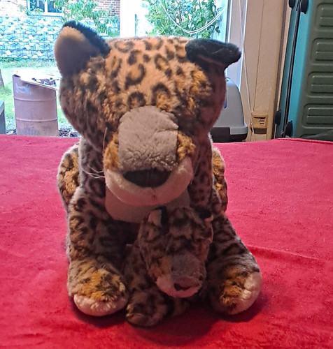Leopard stofftier plüschtier - stofftier,