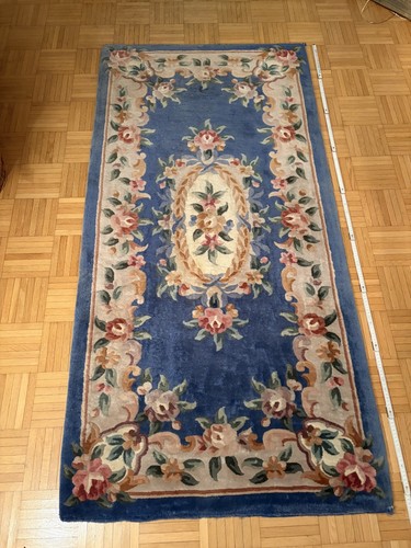 Vintage teppich 186 blau - teppich,