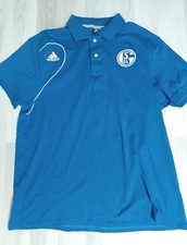 FC Schalke 04 Vintage Herren Poloshirt Blau Size XL Fußball Bundesliga Adidas 