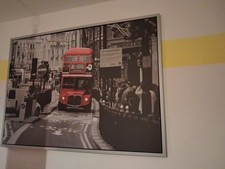 gerahmtes Bild London Bus