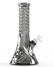 NOBLE HOOKAH Bong Glasbong 30,5cm hoch 1,5kg 42mm Durchmesser am Mundstück 18...