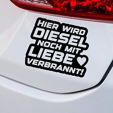 Lustiger Auto-Aufkleber Hier