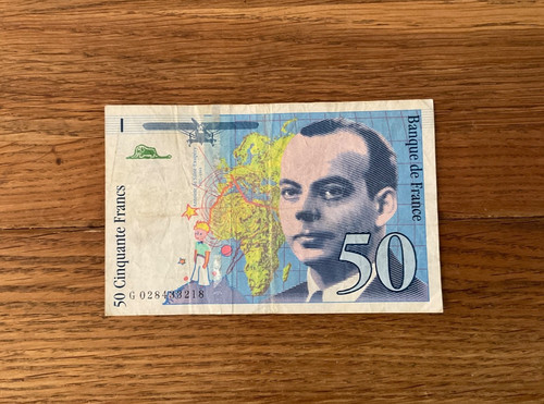 Francs banknote frankreich - 50,