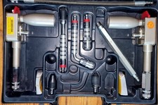 2x Motometer Kompressionsdruckprüfer Benzin - 17,5bar  Diesel - 40bar + Zubehör