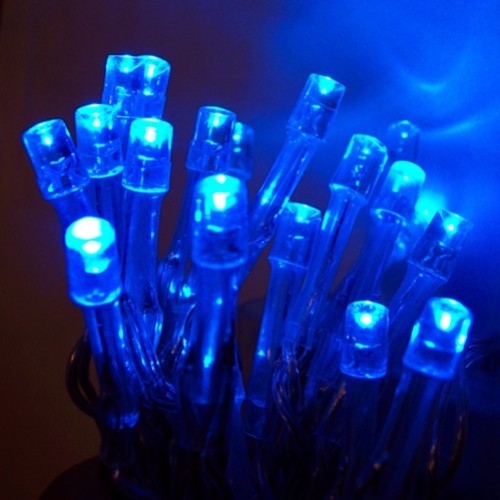 10er led lichterkette blau - 10er,