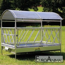 Patura Großballenraufe Schrägfressgitter Heuraufe Heu Viereckraufe Futterraufe