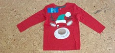 neues Kiki & Koko (kik) Langarmshirt Gr. 116 in rot mit Rentier (Weihnachten)