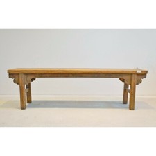 massiv holz hocker antik gebraucht holzbank alt garten home bank natur belassen