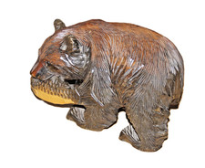 schöne Holzskulptur ( Bär