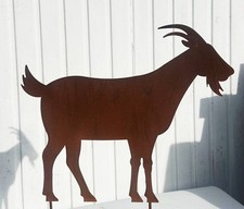 Ziege Edelrost 40x48cm