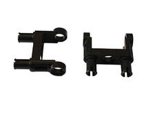 Lego Technik 2 Verbinder Connector mit 2 Pins schwarz #48496 (K1)