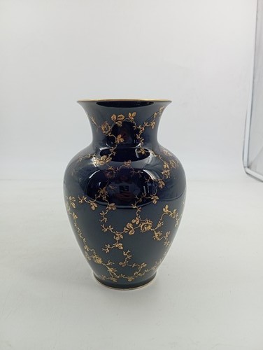 Lindner vase kobaltblau gold - kobaltblau,