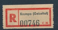 68365) DDR Reco-Zettel "C35", Krumpa (Geiseltal)
