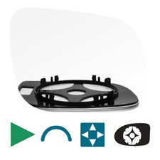 Spiegelglas / Ersatzspiegel für VW POLO III 6N2 1999-2001 rechts konvex