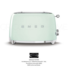 Toaster SMEG Grün Pastell - 2 Scheiben - Auslauf Eu - Code TSF01WHEU