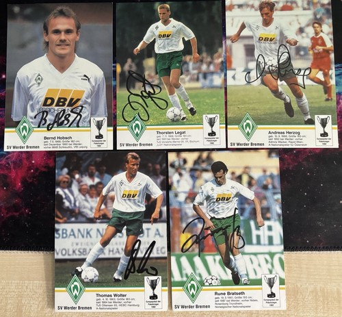 Werder bremen autogrammkarten - bremen,