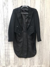Vintage schwarzer Wollfrack