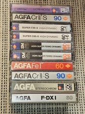 10x Agfa verschiedene *UNBESCHRIFTET* MC Tape