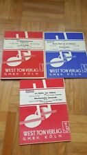 West Ton Verlag 3 Notenhefte Blasorchester