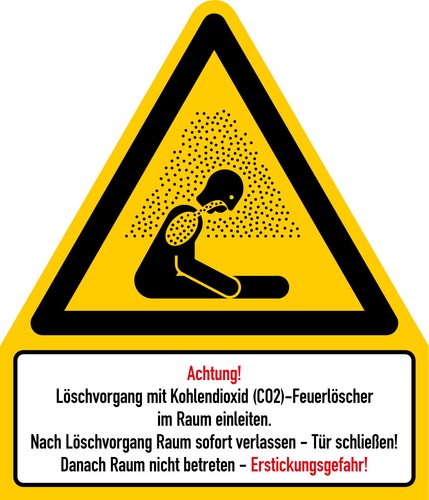 Aufkleber achtung - aufkleber, „achtung