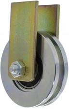 Metallrollen für Flachleiste Laufrollen Schiebetor Torrolle  Befesigung Ø79 Ø89 