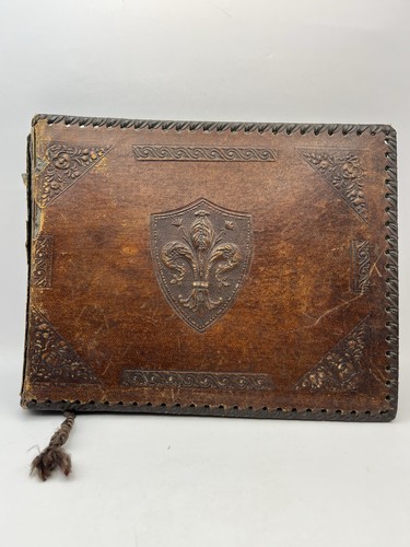 Antikes fotoalbum aus - fotoalbum, leder