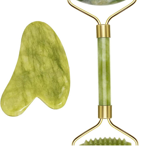 Jade roller set gua - roller,