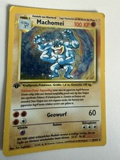 Pokémon TCG Machomei Holo Rare Base-Set 1. Edition 8/102