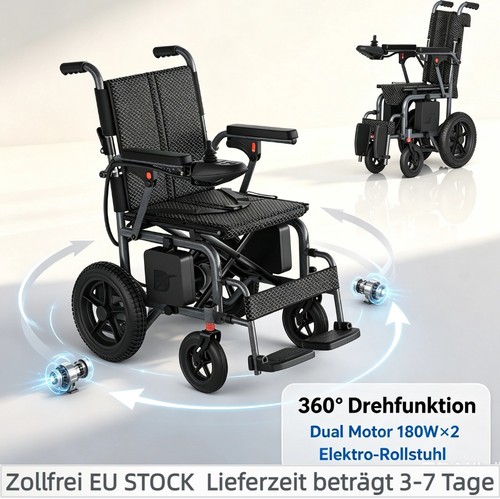 Faltbarer elektro rollstuhl - faltbarer,