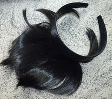 Haarreif Pony natur schwarz