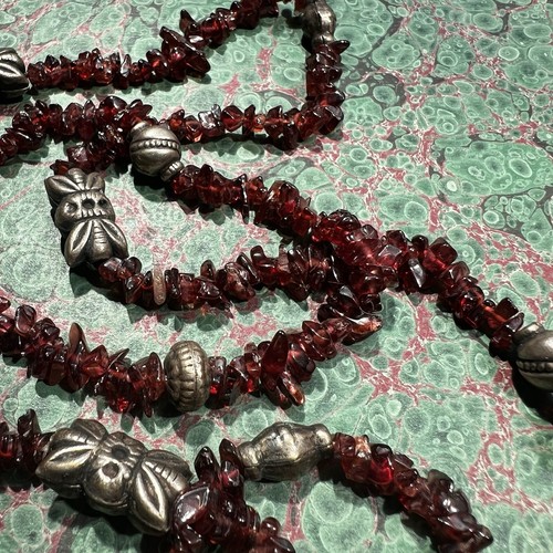 Schöne vintage granat kette - schöne,