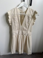 Zara Jumpsuit Overall Creme