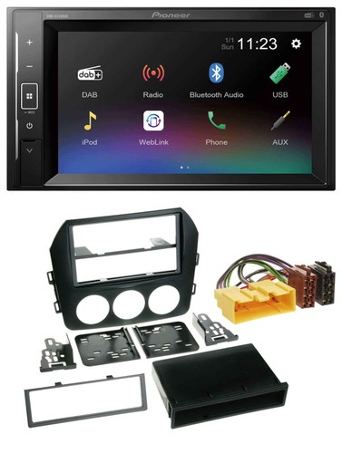 Pioneer dab mp3 2din bluetooth - 2din,