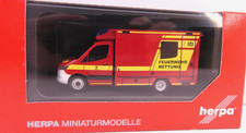 Herpa 1:87 - MB Sprinter `18 Fahrtec RTW "Feuerwehr München" - 097666