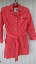 Serafini Trenchcoat rot Damen Gr. 42  Klassisch Elegant, Sommer-Übergangsmantel