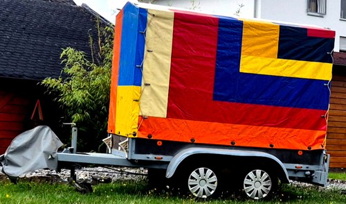Anhänger tandemachser mit - 2, t