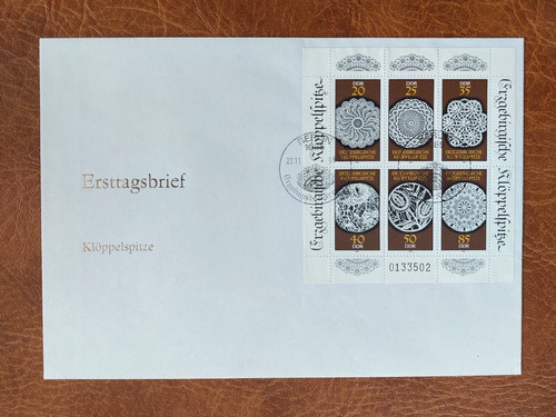 Fdc ddr kleinbogen - ddr, mi.