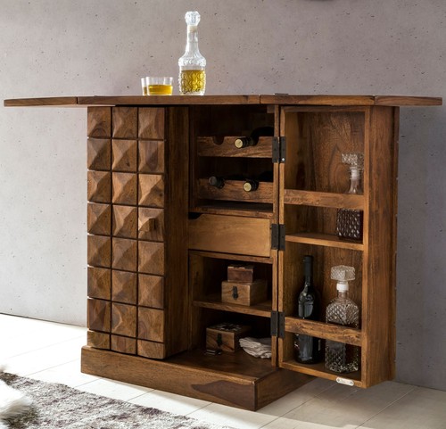 Finebuy hausbar sheesham - finebuy,