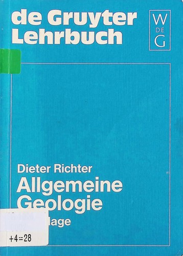 Allgemeine geologie richter - geologie,