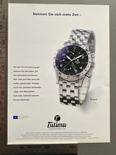 Tutima FX UTC Chronograph 740-54 Original 2000 Vintage Watch Werbung Uhr Reklame