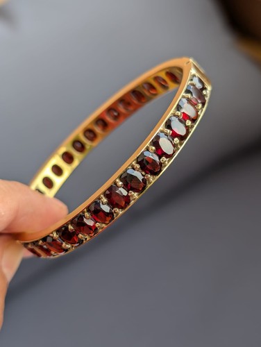 Vintage granat armband - granat,